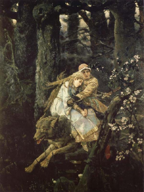 Viktor Vasnetsov Ivan the Tsarevich Riding the Grey Wolf oil painting picture